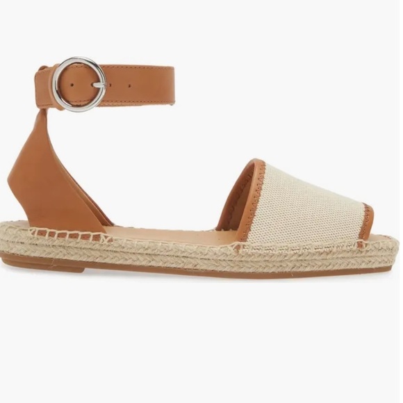 Rag & Bone Anteros Leather Espadrille Flats Tan Canvas Size 10 | NWT - Picture 3 of 13